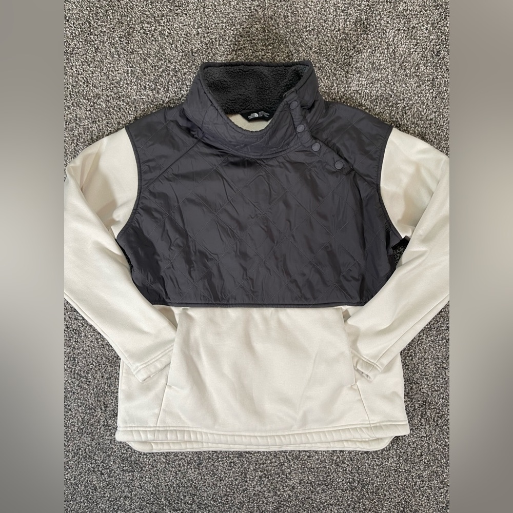 The North Face Women’s Medium Rosie Po Fleece Sherpa Pullover Asymmetrical Neck